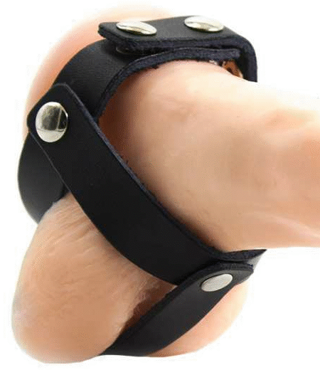 OHMAMA FETISCH-LEDER-KUGELKÄFIG