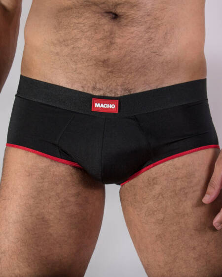 MACHO - MS24R KURZE UNTERHOSE DUNKELROT XL