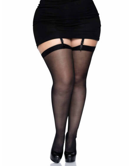 LEG AVENUE - TIGHTS MIT RÜCKENNAHT GROSSE GRÖSSE