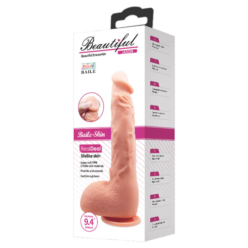 BAILE - REALISTISCHER DILDO JASON NATUR 24 CM – Bild 4