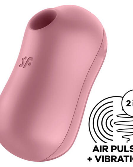SATISFYER - COTTON CANDY AIR PULSE STIMULATOR & VIBRATOR ROSA