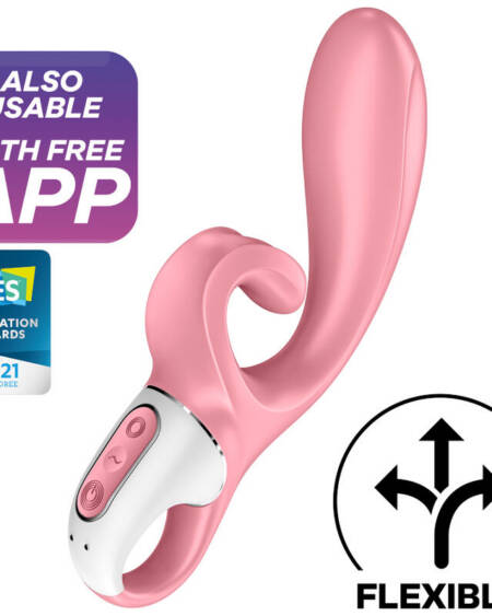 SATISFYER - HUG ME RABBIT VIBRATOR APP ROSA