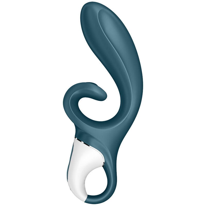 SATISFYER - HUG ME RABBIT VIBRATOR APP BLAU – Bild 2
