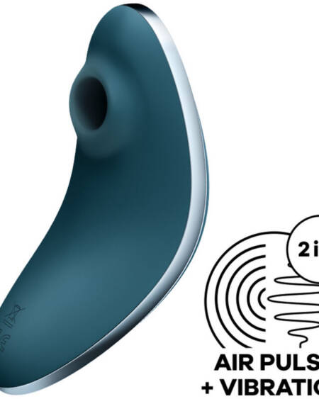 SATISFYER - VULVA LOVER 1 LUFTPULSSTIMULATOR & VIBRATOR BLAU