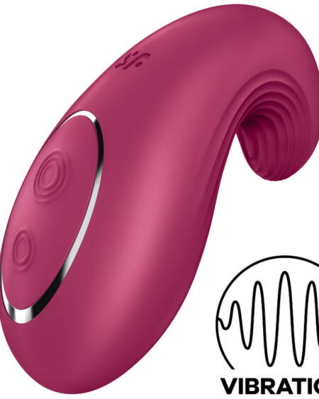 SATISFYER - DIPPING DELIGHT AUFLEGVIBRATOR ROT