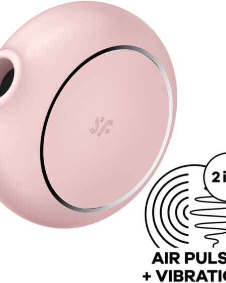 SATISFYER - PRO TO GO 3 DOPPELTER LUFTPULSSTIMULATOR & VIBRATOR ROSA