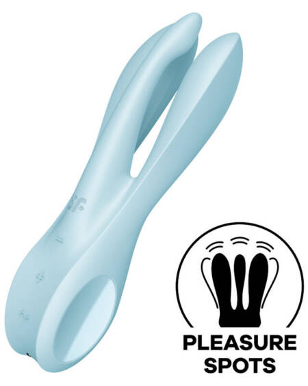 SATISFYER - THREESOME 1 VIBRATOR BLAU