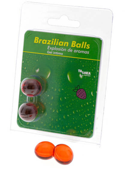 TALOKA - 2 BRASILIANISCHE KUGELN ERDBEER-INTIM-GEL