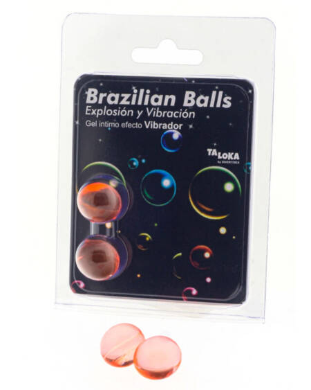 TALOKA - 2 BRASILIANISCHE BLLE MIT VIBRATIONSEFFEKT, AUFREGENDES GEL