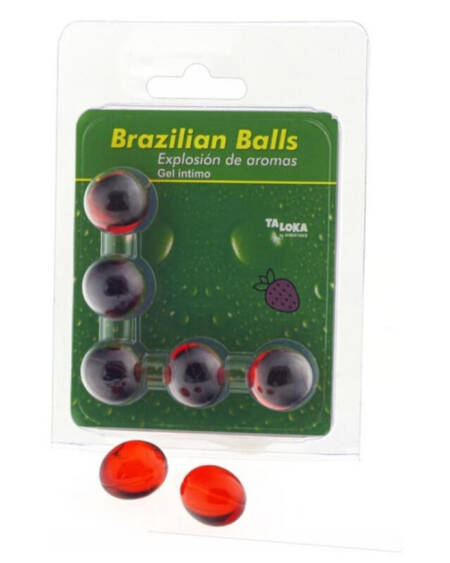 TALOKA - 5 BRASILIANISCHE KUGELN ERDBEER-INTIM-GEL