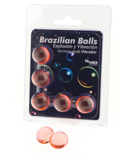 TALOKA - 5 BRASILIANISCHE BLLE MIT VIBRATIONSEFFEKT, AUFREGENDES GEL