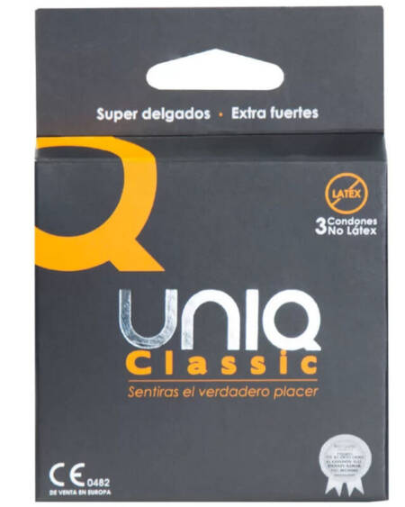 UNIQ - CLASSIC LATEXFREIE KONDOME 3 EINHEITEN