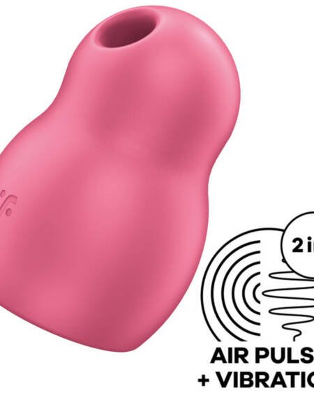 SATISFYER - PRO TO GO 1 DOPPELTER LUFTPULSSTIMULATOR & VIBRATOR ROT