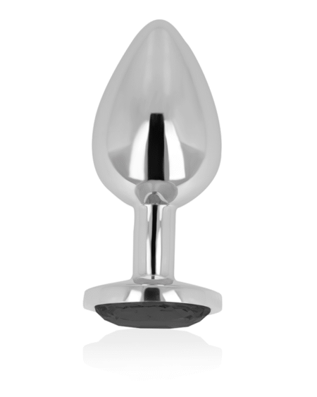 OHMAMA - ANALPLUG MIT SCHWARZEM KRISTALL 8 CM