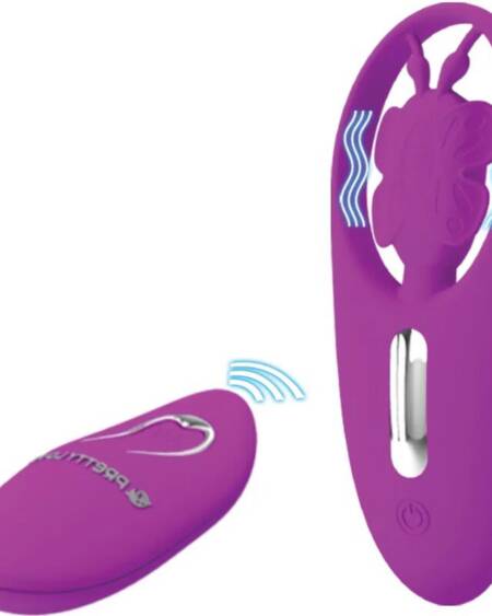 PRETTY LOVE - DANCING BUTTERFLY STIMULATOR FÜR HÖSCHEN MIT FERNBEDIENUNG FLIEDER