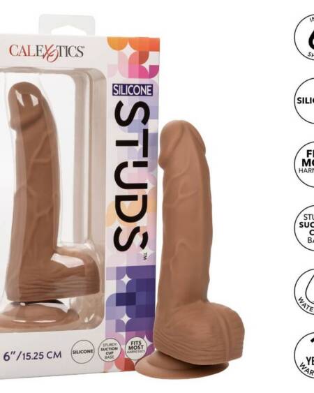 CALEXOTICS - SILIKON-NIETEN 15.24 CM BRAUN