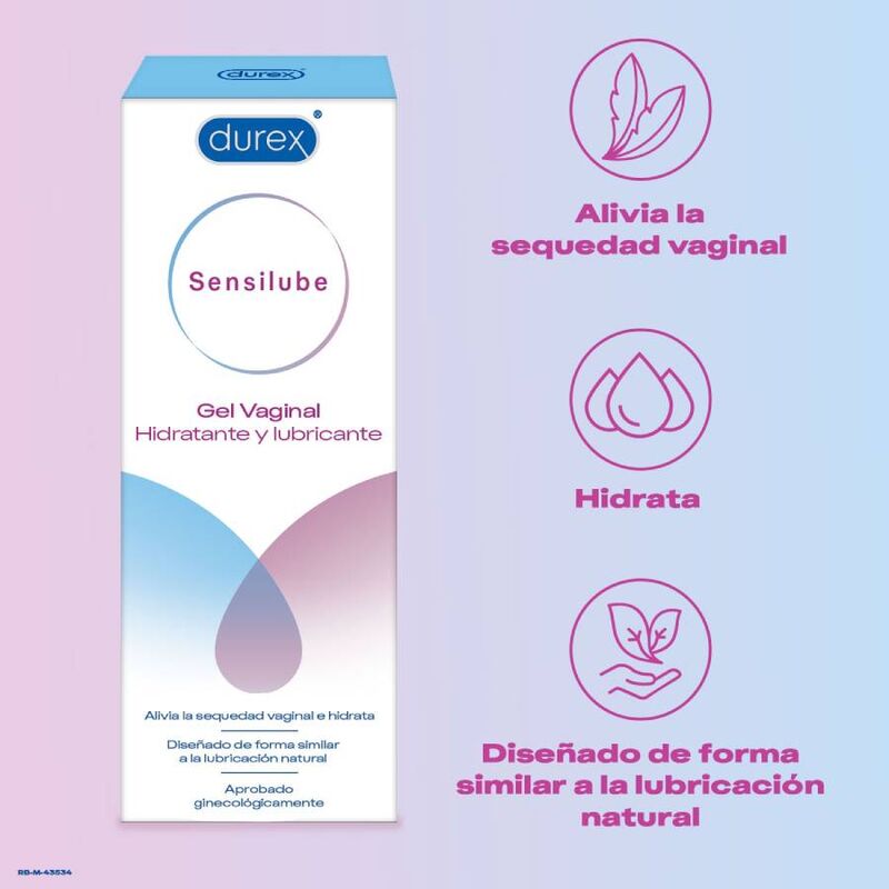 DUREX - SENSILUBE GEL FEUCHTIGKEIT SCHMIERMITTEL 40 ML – Bild 2