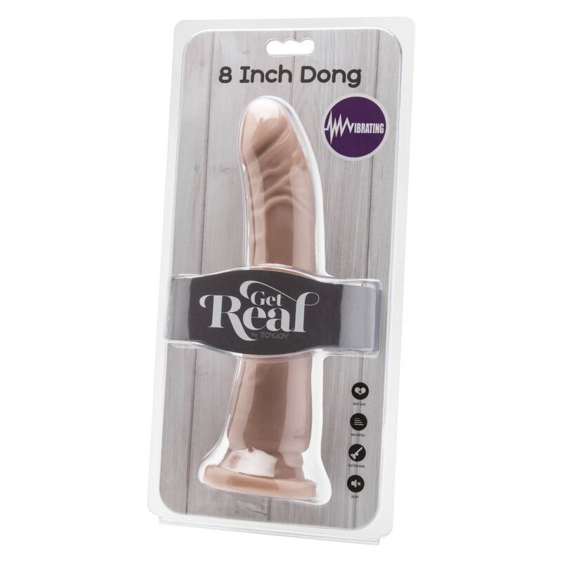 GET REAL - DONG 20,5 CM VIBRIERENDE HAUT – Bild 2