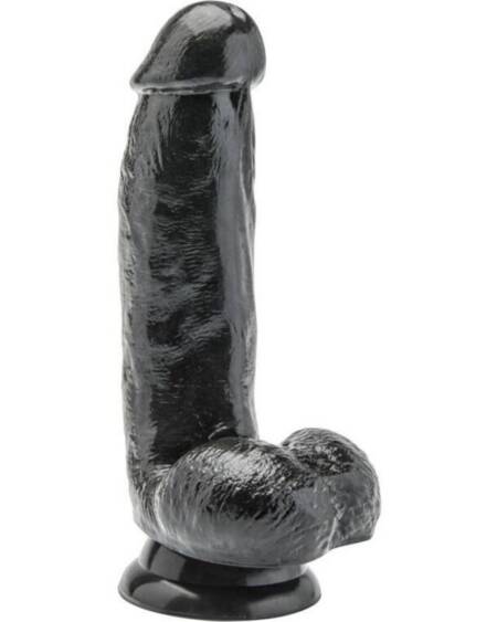 GET REAL - DILDO 12 CM MIT KUGELN SCHWARZ