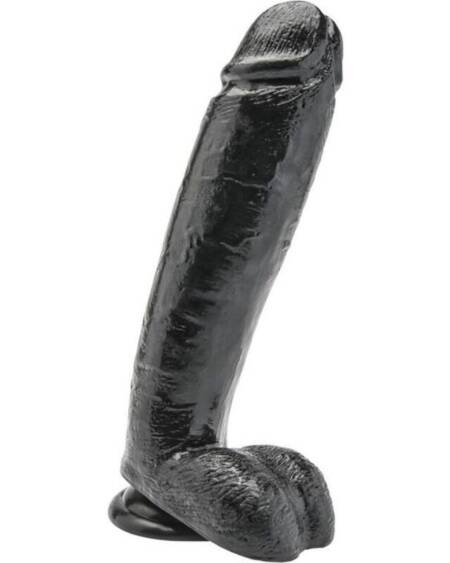 GET REAL - DILDO 25,5 CM MIT KUGELN SCHWARZ
