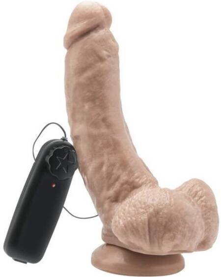 GET REAL - DILDO 20,5 CM MIT KUGELN VIBRATOR HAUT