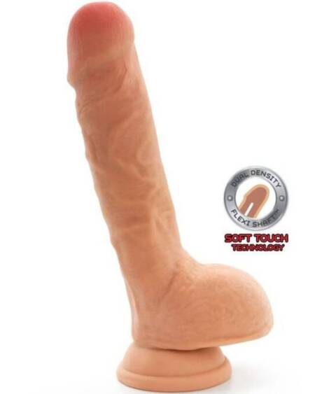 GET REAL - DUAL DENSITY DILDO 25,5 CM HOLEN HAUT