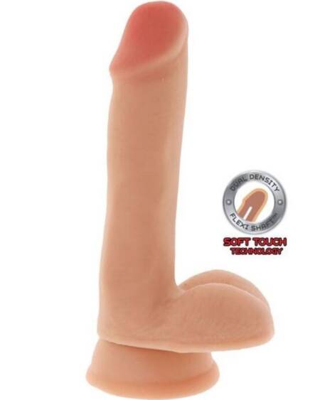 GET REAL - DUAL DENSITY DILDO 17 CM EIERHAUT