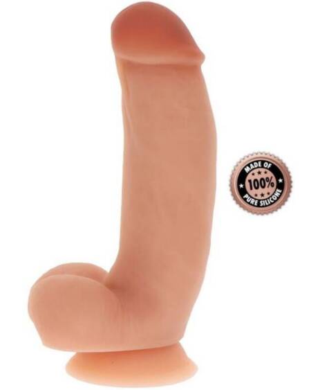 GET REAL - SILIKONDILDO 18 CM MIT KUGELN HAUT