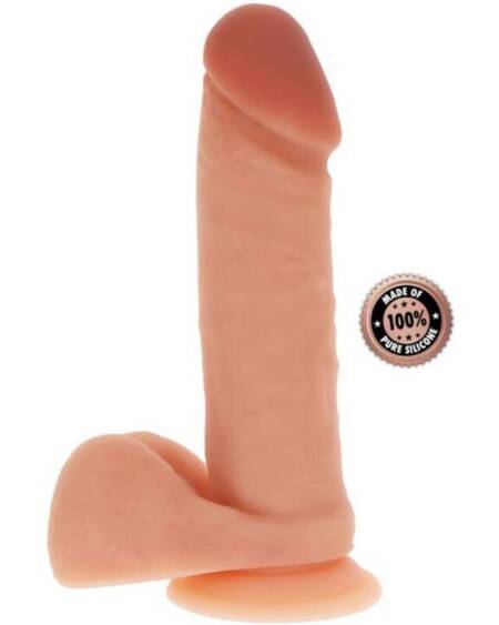 GET REAL - SILIKONDILDO 20,5 CM MIT KUGELN HAUT
