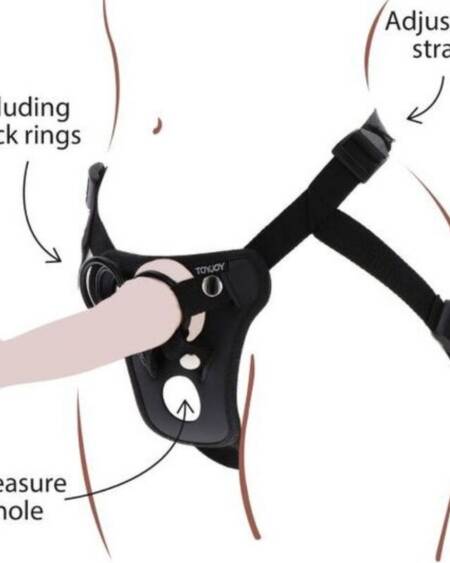 GET REAL - STRAP-ON-VERGNÜGUNGSGESCHIRR SCHWARZ