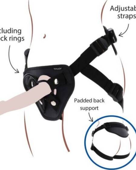 GET REAL - STRAP-ON-DELUXE-GURT SCHWARZ