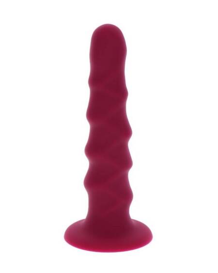GET REAL - RIBBED DONG 12 CM ROT