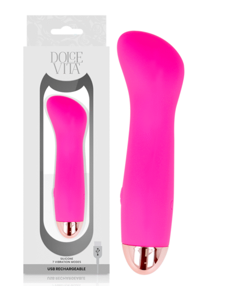 DOLCE VITA - AUFLADBARER VIBRATOR EINE ROSA 7 GESCHWINDIGKEIT