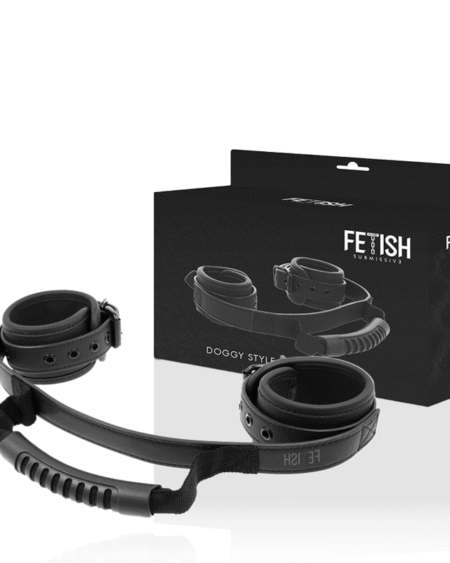 FETISH SUBMISSIVE - HANDSCHELLEN MIT NOPRENE-FUTTER UND GRIFF