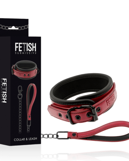 FETISH SUBMISSIVE DARK ROOM - KETTENHALSKETTE MIT NEOPRENFUTTER