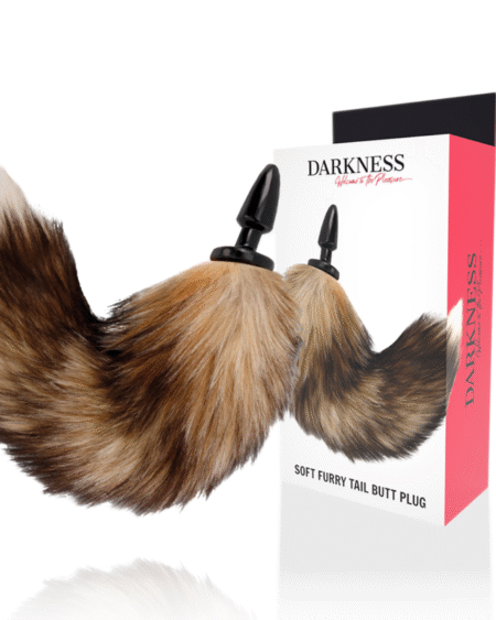 DARKNESS - NATÜRLICHER SCHWANZ MIT SILIKON-ANALSPlug 10 CM