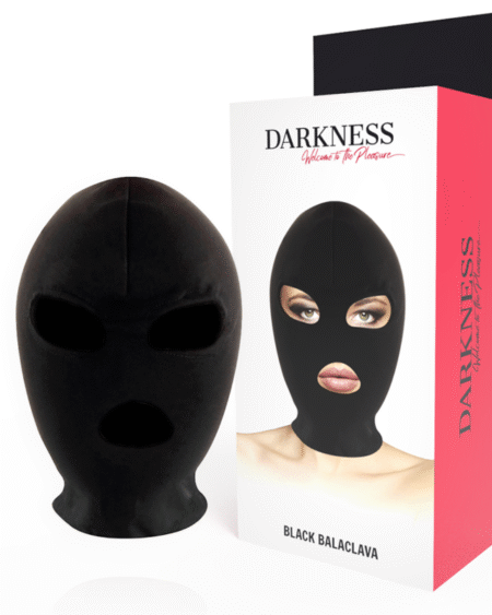 DARKNESS - BDSM-SUBMISSION-MASKE, MUND UND AUGEN SCHWARZ