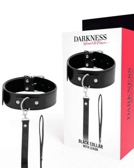 DARKNESS - POSTURE-HALSKETTE MIT LEDERKETTE