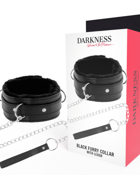 DARKNESS - BEQUEME HALSKETTE MIT LEDERKETTE