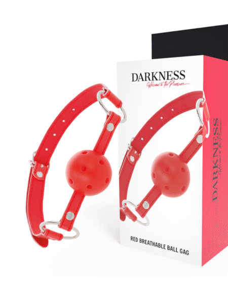 DARKNESS - ROTER, ATMUNGSAKTIVER KNEBEL