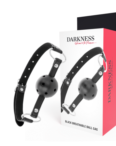 DARKNESS - SCHWARZER ATMUNGSAKTIVER Knebel