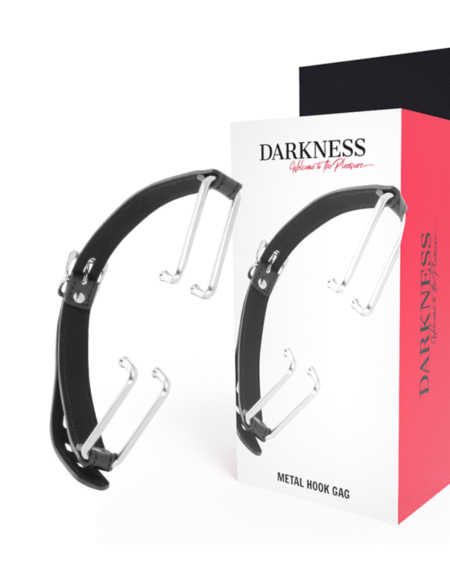 DARKNESS - KNEBEL MIT SCHWARZEM HAKEN