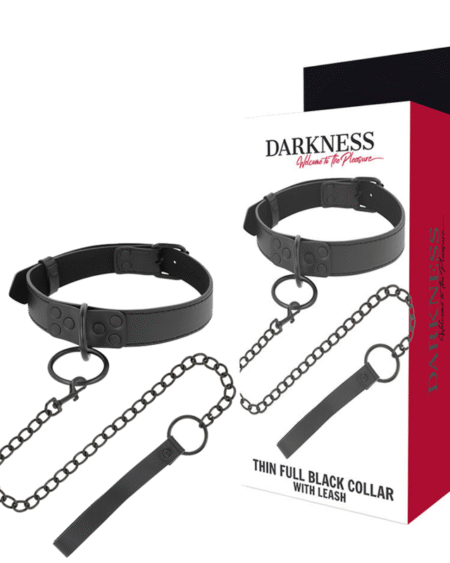 DARKNESS - SCHWARZE HALSKETTE MIT KETTE