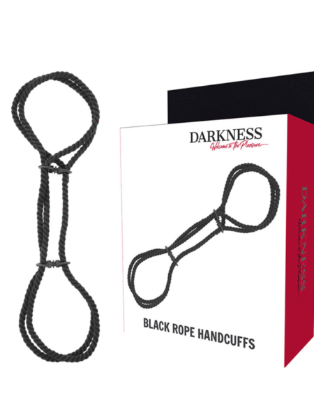DARKNESS - HANDSCHELLEN ODER KNÖCHEL-HANDSCHELLEN AUS 100 % BAUMWOLLE