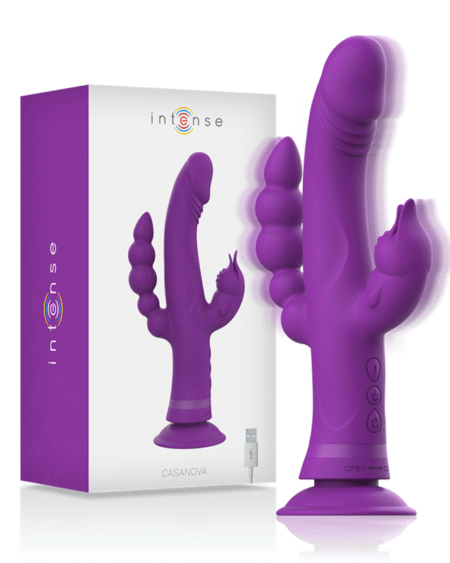 INTENSE - CASANOVA RABBIT SILIKONVIBRATOR DREIFACHMOTOR LILA