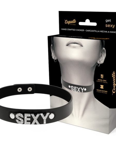 COQUETTE CHIC DESIRE - SEXY VEGANES LEDER-HALSBAND