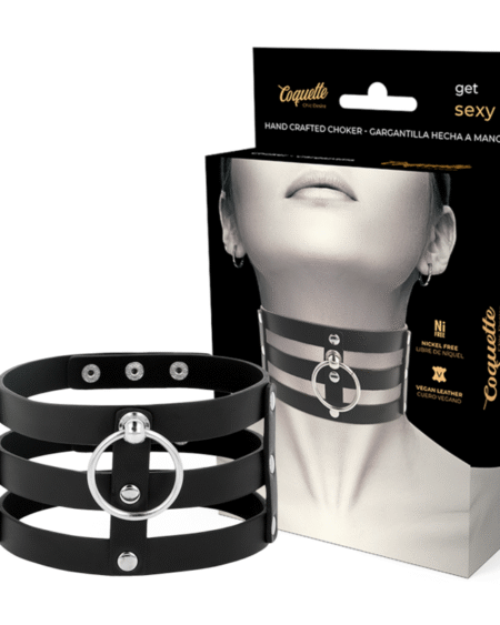 COQUETTE CHIC DESIRE - VEGANES LEDER-HALSBAND IM FETISCH-STIL