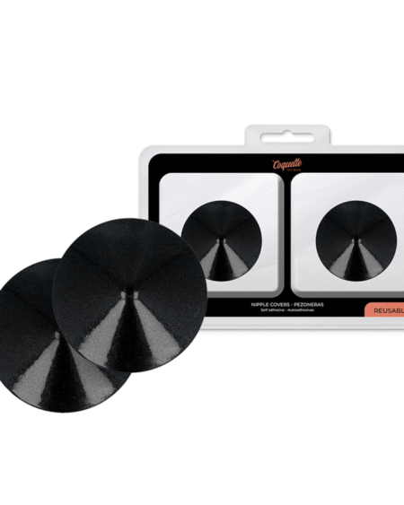 COQUETTE CHIC DESIRE - NIPPELABDECKUNG MIT SCHWARZEN KREISEN