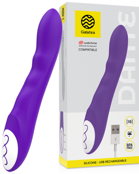 GALATEA - DANTE LILA VIBRATOR, KOMPATIBEL MIT DER DRAHTLOSEN WATCHME-TECHNOLOGIE