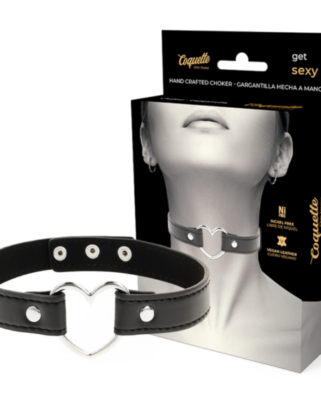 COQUETTE CHIC DESIRE - VEGANES LEDER-HALSKETTE-HERZ-ACCESSOIRE